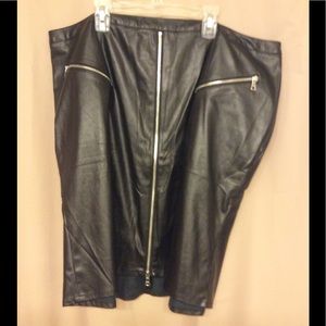 NWT Faux Leather Skirt